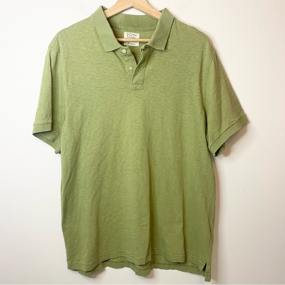 J. Crew mens sage green polo shirt xl - Picture 1 of 6